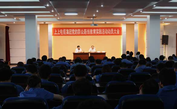 江苏XPJ电缆集团党委组织召开党的群众路线教育实践活动动员大会