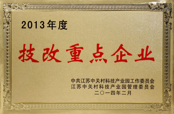XPJ集团荣获“2013年度技改重点企业”称号
