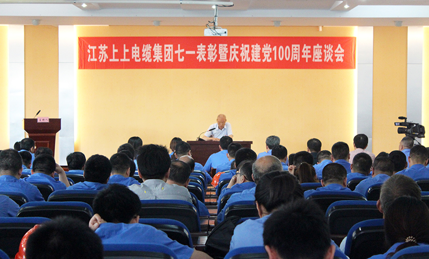 不忘初心跟党走  矢志奋斗创佳绩——XPJ电缆召开七一表彰暨庆祝建党100周年座谈会